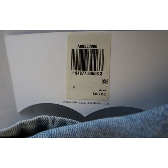 Levi's A00530000 Unisex Sz S Blue Pride Liberation Denim Short Overalls - Picture 5 of 14